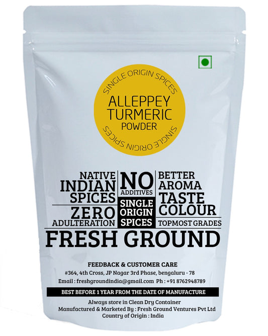Alleppey Turmeric Powder (High Curcumin)