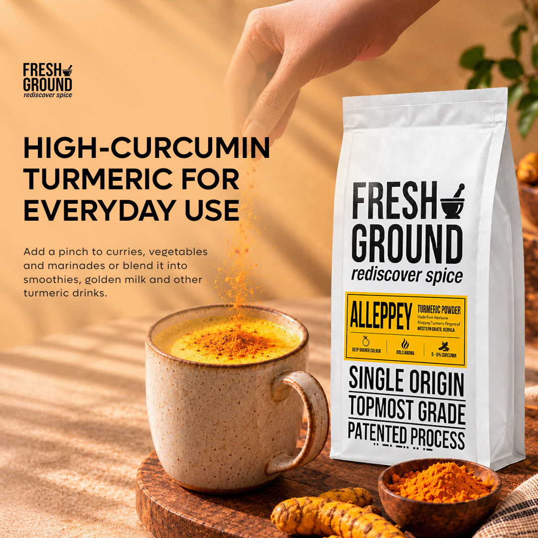 Alleppey Turmeric Powder (High Curcumin)