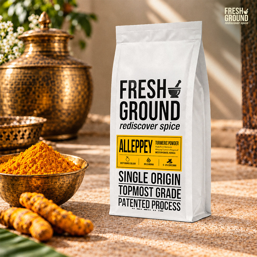 Alleppey Turmeric Powder (High Curcumin)