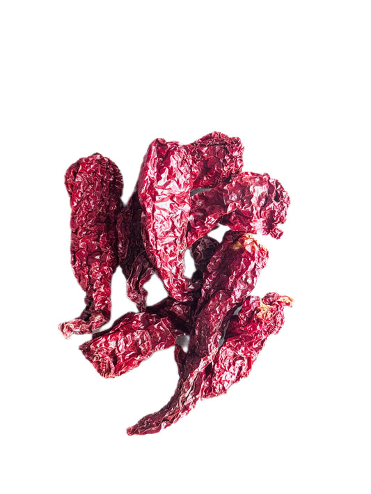 Kashmiri Chilli (Whole) Stemless, Best Grade Dabbi Variety, Pesticide Free, IPM Certified, Conformance to EU Standards, Single Origin (500gm)